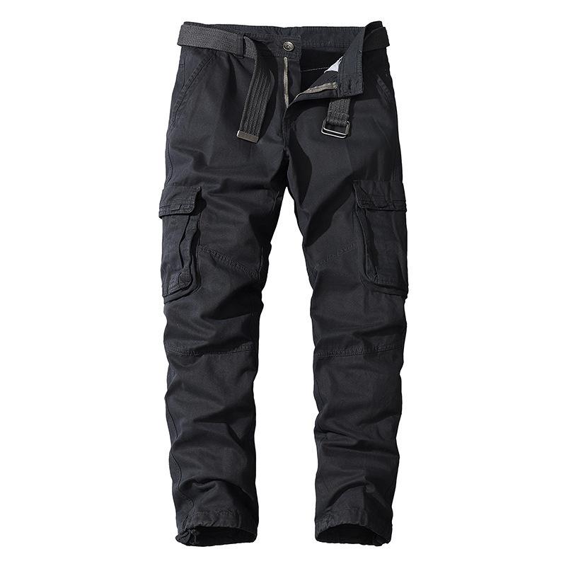 Men Casual Cotton Cargo Pants Elastic Outdoor Hiking Trekking Tactical Sweatpants Male Military Multi-Pocket Combat Trousers
