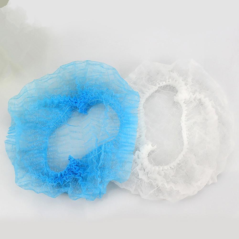 Buy 100 PCS Shower Caps Nonwoven Shower Cap Hat Disposable Bath Head Hair Cover Shower Cap at