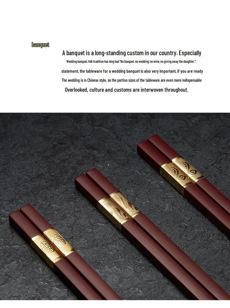 High-Temperature Resistant Alloy Chopsticks and Serving Spoon for Restaurants and Catering