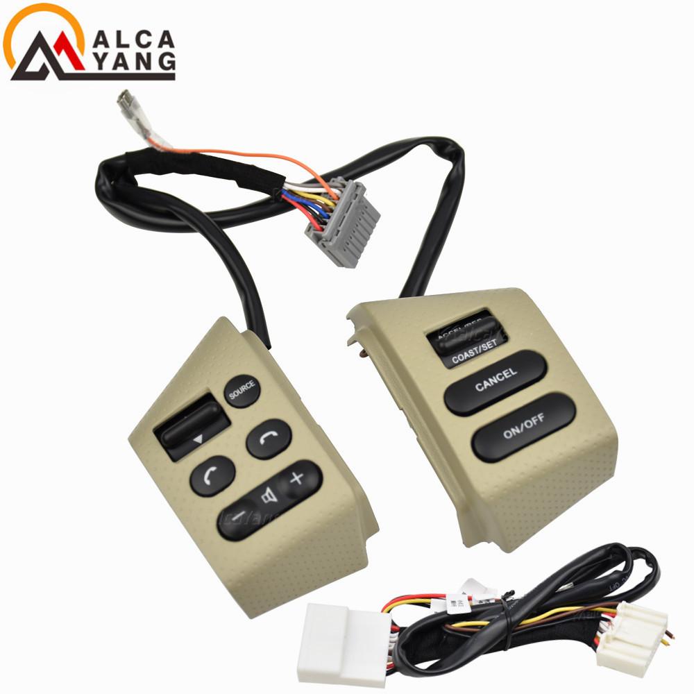 

Car Accessories Steering Wheel Control Buttons With Backlight Silver Buttons For Nissan Livina Tiida Sylphy Model E