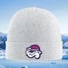Rainbow band heart brand words design Knitted Hat Unisex Women Unisex Beanie Pullover Cap Winter Thermal Warm Christmas Outdoor Cyc