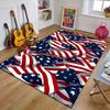 American Flag Polyester Carpet, Soft Indoor Mat for Office Chair, Living Room, Computer Desk - Decorative Home Office Rug Design