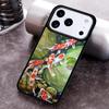 Koi Carp Fish Painting Phone Case for iPhone 17 16 15 Pro Max Air 14 13 12 11 Plus Shockproof Cover