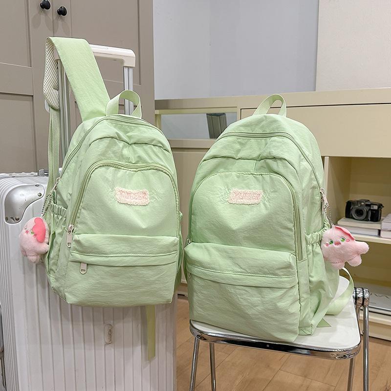 Schoolbag High Value Ins Style Schoolbag Female Junior High School Girl High School College Student Backpack Lightweight Simple Small Fresh Backpack