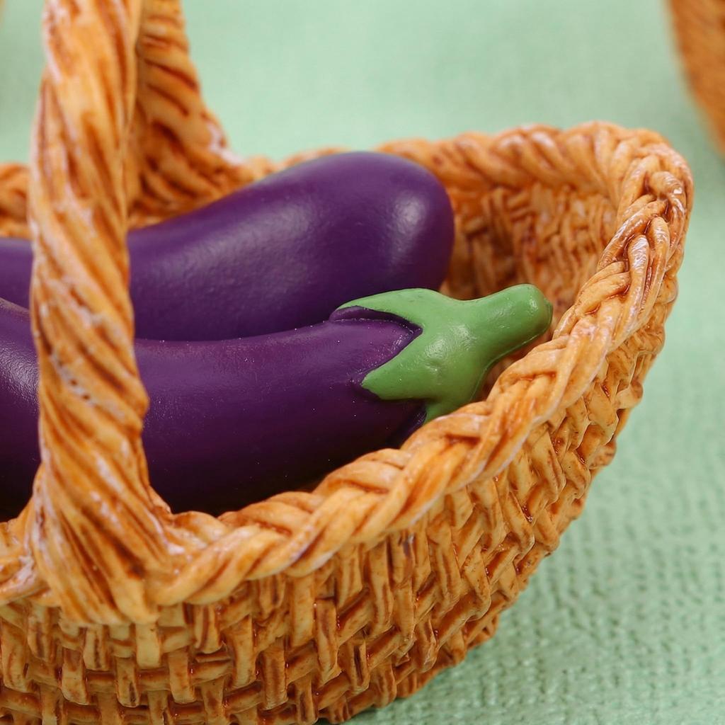 FRCOLOR Miniature Vegetable Food Samples Perfect for Pretend and (4 Pieces) - Play, Dioramas, Dollhouses, More. Cute!