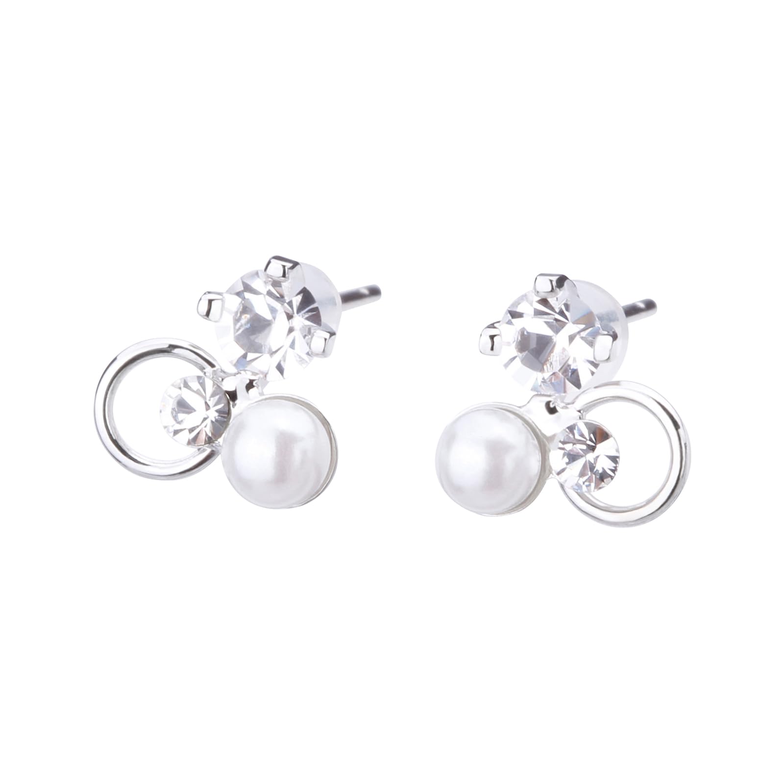 

LOKUMI Made in Platinum Platinum Pt900 Nickel Earrings, Japan, Pt900, Post, 900, Post, Hypoallergenic, Pearl, Bijou, Women s, Simple, Stud, Small,