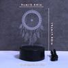 USB Dreamcatcher 3D Night Light Touch Seven Color Gradient Creative Desktop and Bedroom Atmosphere Light Room Decoration Light