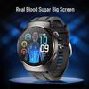 Accurate Non-Invasive Blood Sugar & Uric Acid Smartwatch: NFC, Bluetooth Calls, Heart Rate, Blood Pressure, O2 Monitoring.