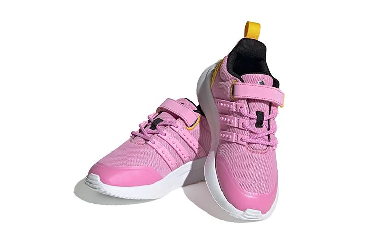 LEGO x Adidas Neo Racer TR21 Mesh Abrasion Resistant Low top Kids' Running Shoes Pink Yellow Kids' ID7366