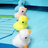 Cute Plastic Easter Running Chick Yellow Blue White Pink Jumping Animals Simulation