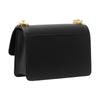 Michael Kors Shoulder Bag Heather Classic Solid Color Commuter Letter Logo Fashion Revised Leather Small Square Chain Envelope Crossbody Women's Black