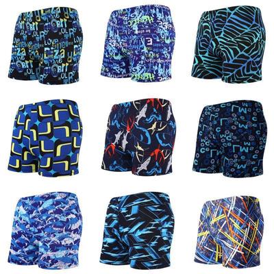 Men's Quick-Dry Printed Swim Trunks - Loose Fit, Disposable, Adult Summer Beachwear