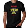 Risk It For The Biscuit Tshirt Stylish Print Short Sleeve Tee