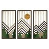 Bohemian Style Hollow Wooden Hanging Wall Decoration Wall Hanging Quadruple Mountain Forest Hollow Board