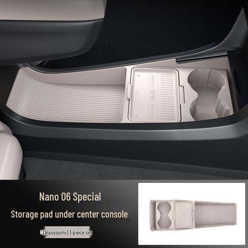 Compatible with Dongfeng 25: Nano 06 Center Console Storage Organizer & Glasses Holder
