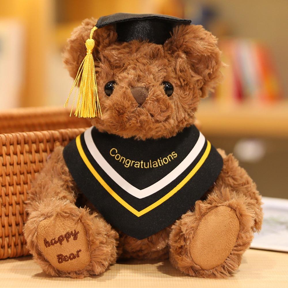 Graduation Dr. Bear Hat Dr. Bear Plush Bear Bachelor Teddy Bear Doll