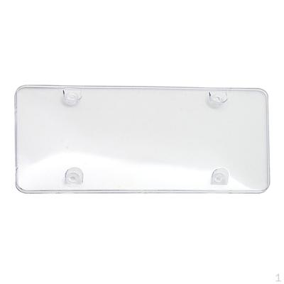 12''x 6'' Car Plate Shield, Clear Bubble Design Covers To Standard US , Unbreakable Front,