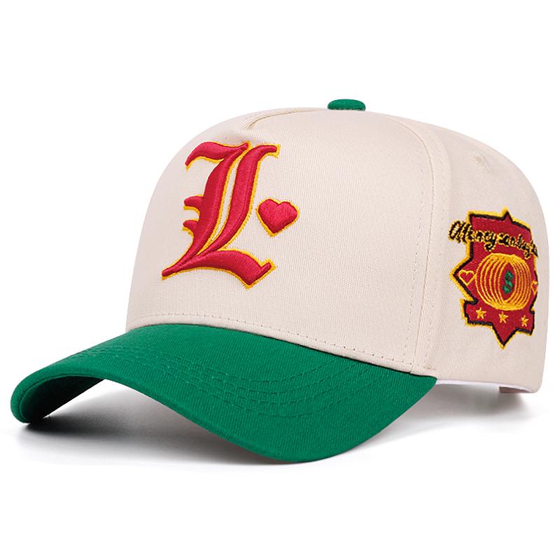 Creative New Simple Baseball Hat L Letter Embroidered Street Pop Hip Hop Hat Daily Leisure Sunshade Skateboard Hat Unisex