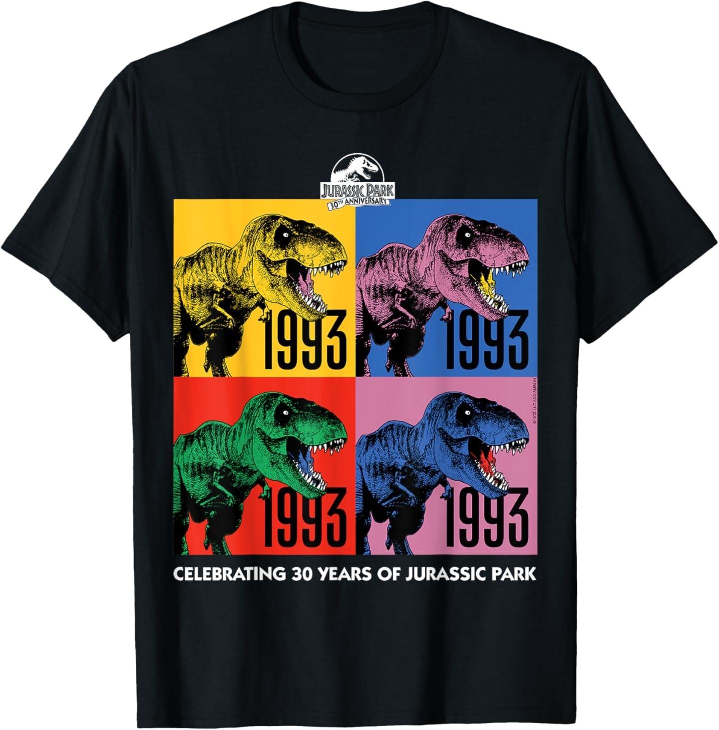 Jurassic Park 30th Anniversary 30 Years T-Shirt Mens Womens Tees Top M