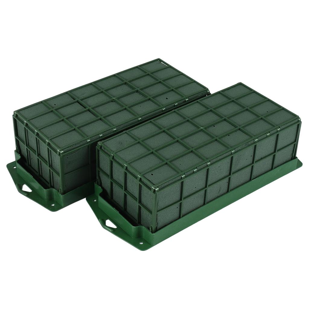 A25F-2 Pcs Floral Foam Cage Flower Holder with Floral Foam for Flowers Cage Bowl for Table Centerpiece Floral Arrangement