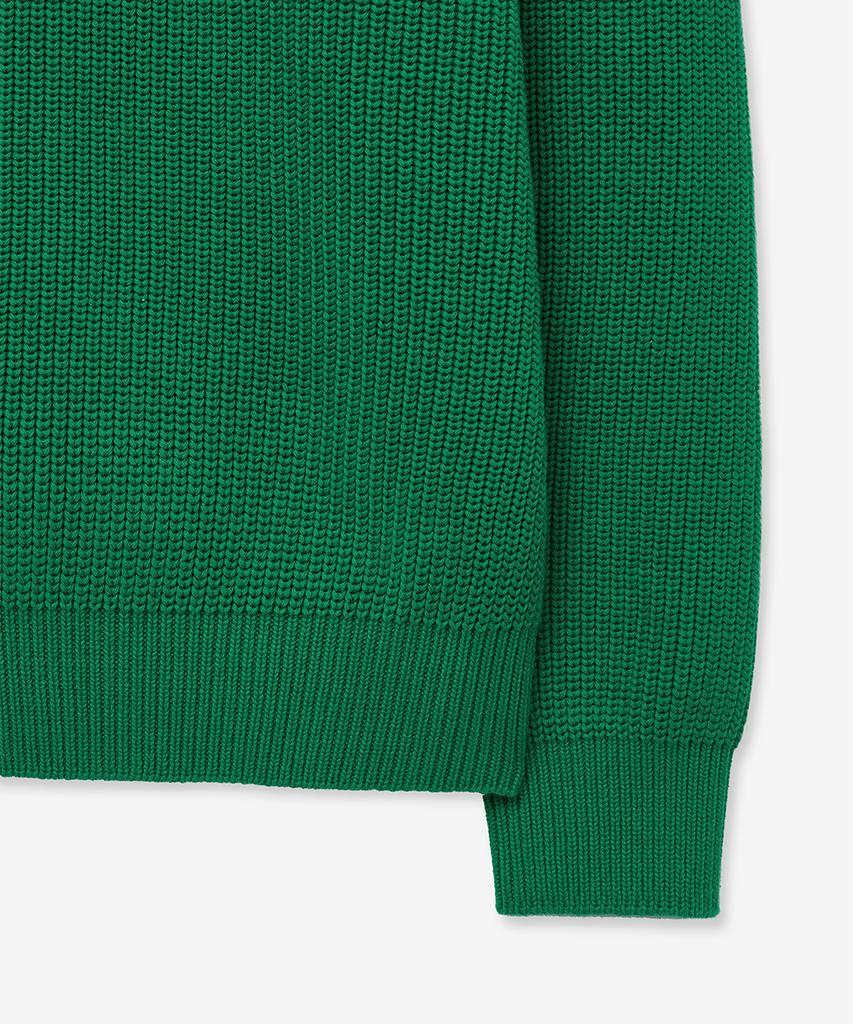 INTEMPOMOOD Hazzi Elbow Volume Pullover_Green Earth