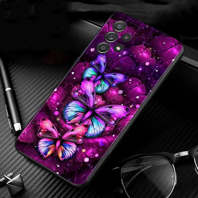 

Чохол для Samsung Galaxy A51 A71 A01 A11 A21 A21s A31 A41 A72 A52 A42 A32 A22 A12 A02 A02s F42 Phone Shell Glowing Butterfly For Samsung A22 5G