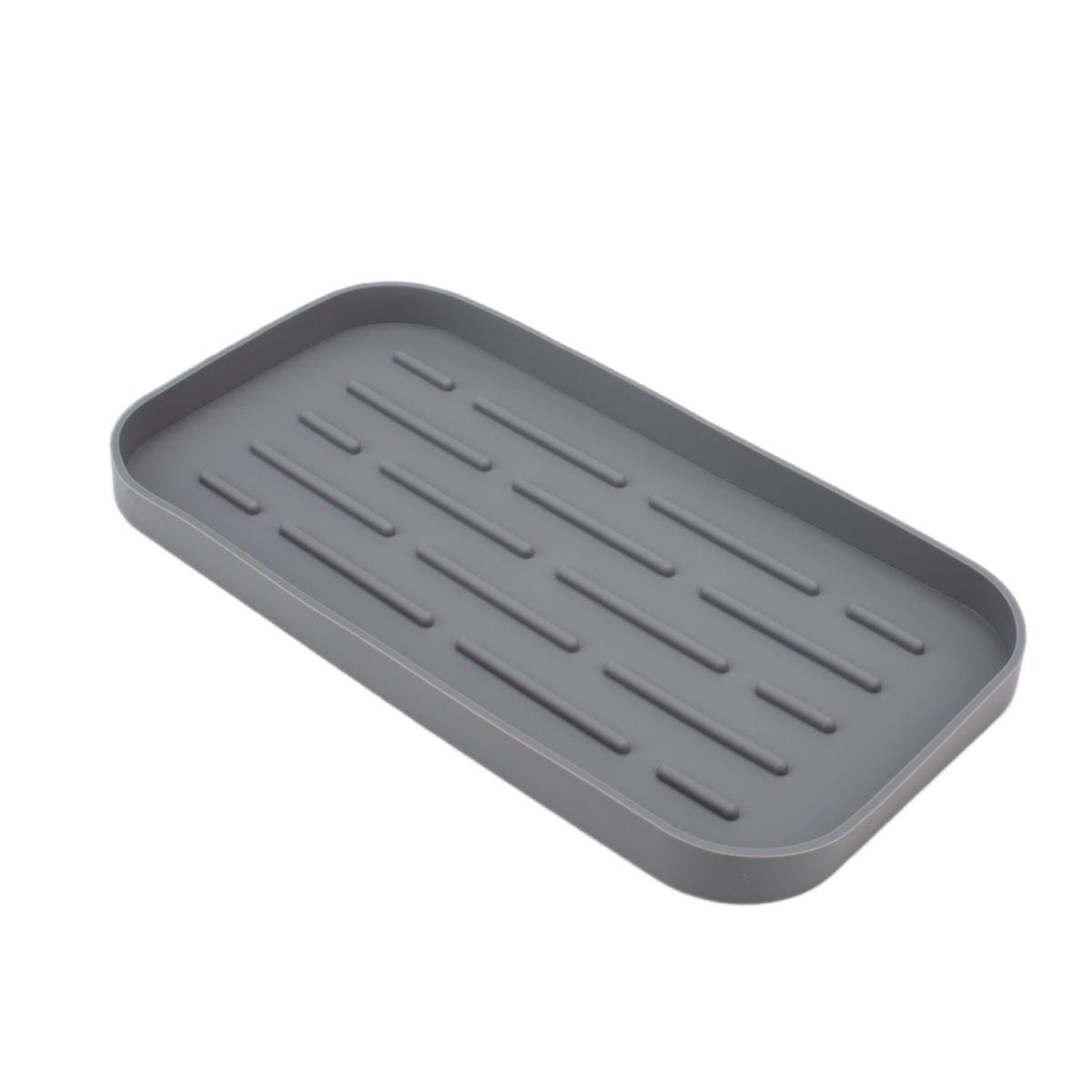 

Flexible Silicone Silicone Sponge Holder Drain Tray Accessible Coasters Features Accessible Coasters Convenient серый