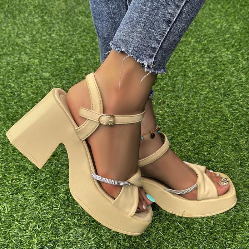 Casual Loafers with Thick Heels, High Heels, Beach Shoes, Women's Sandals Devotion