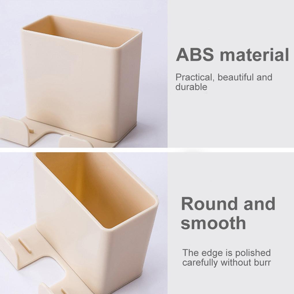 Wall Hanging Remote Controller Phone Bracket Storage Box No Hole Switch