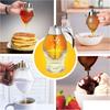 Press Type Syrup Extruder No Drip Acrylic Honey Dispenser Premium Honey Storage Tank  Pancakes