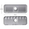 Kouizam Silicone Draining Mat for Faucet, Protects Faucet Area, Holds Soap and Sponges, Organizes Sink, Quick-Drying, Easy to Clean, Suitable for Kitc