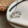Korean plain ring ring female ins wind design opening adjustment tail ring ring ring