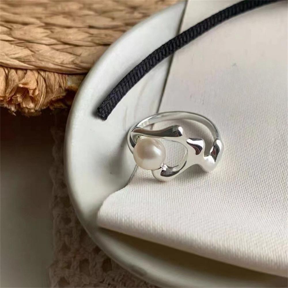 Korean plain ring ring female ins wind design opening adjustment tail ring ring ring