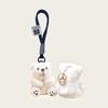 Aquarium Animal Polar Bear Pendant Simulation Plush Doll School Bag Pendant Little White Bear Doll Keychain Super Cute