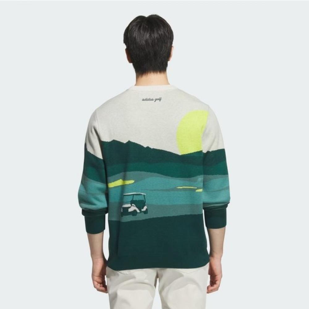Adidas Golf 25fw Men S Graphic Sweater Long Sleeve Jl7951