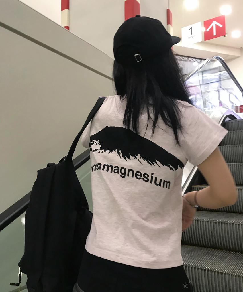 Tansanmageunesyum Mountain T-Shirt (Light Pink)