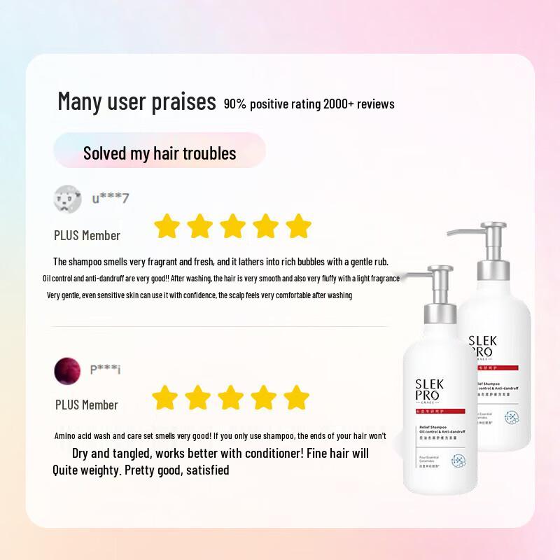 Slek Amino Acid Oil Control Anti-Dandruff Shampoo