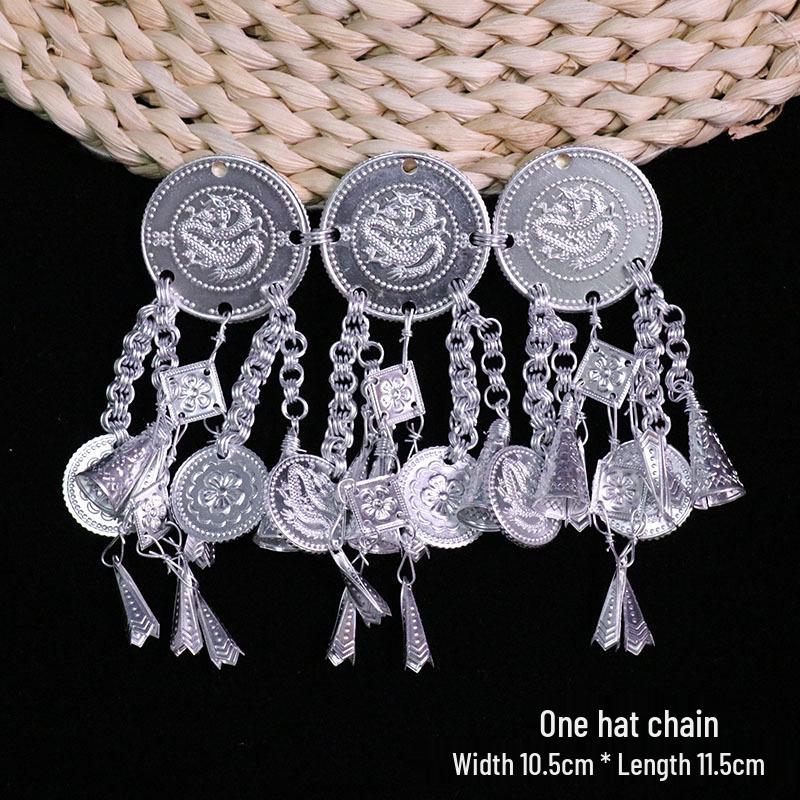 Miao Ethnic Style Silver Tassel Jewelry DIY Pendant Accessories