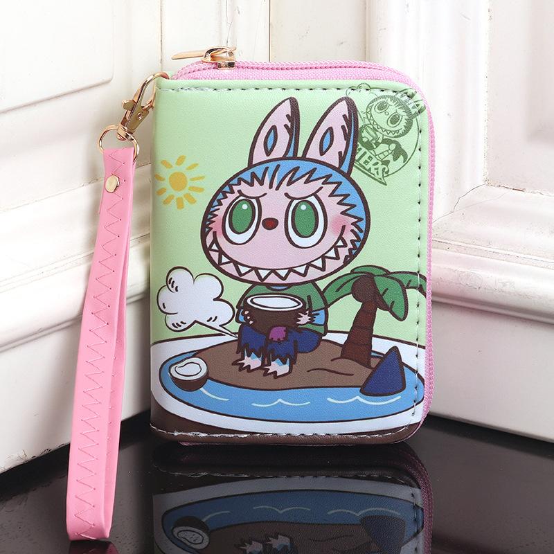 Cartoon Cute and Hot Labubu Male and Female Students Handheld Wallet