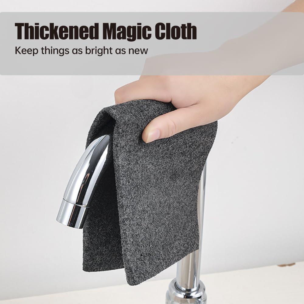 Thickened Magic Cleaning Cloth, 2025 Upgraded Reusable Window Cleaning Cloth Set, Using Trace-free Microfiber Cloth
