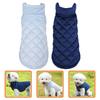 2Pcs Pet Warm Vest Dog Vest Winter Wear Decorative Pet Apparel Comfortable Daily Outdoor Cozy Dog Clothes Costumes for Dogs