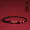 Benmingnian Red String Cinnabar Bracelet: Women's Infinity Woven Anklet & Couple Gift