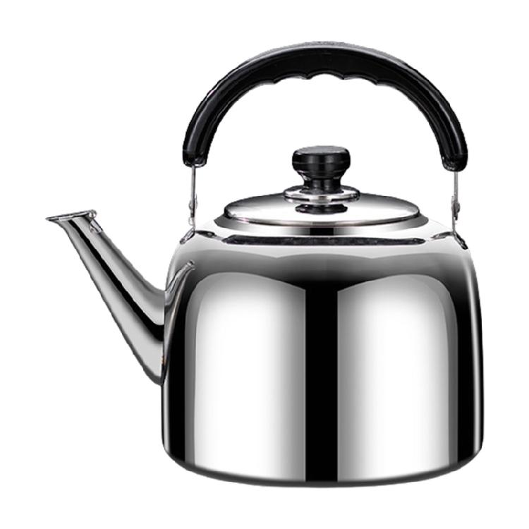 Convenient Stovetop Whistling Teas Kettle with Heat Resistant Handle Metal Teapot Water Boiler for Office and Dorm Use
