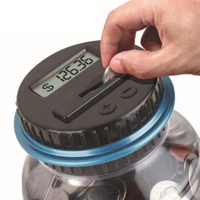 Piggy Bank Counter Coin Electronic LCD Counting Coin Money Saving Box Jar For USD EURO GBP Money