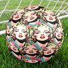 Marilyn Monroe Print Size 5 Soccer Ball, Standard Match Football for Sports Game and Team Practice, Ideal Gift for Soccer Fans