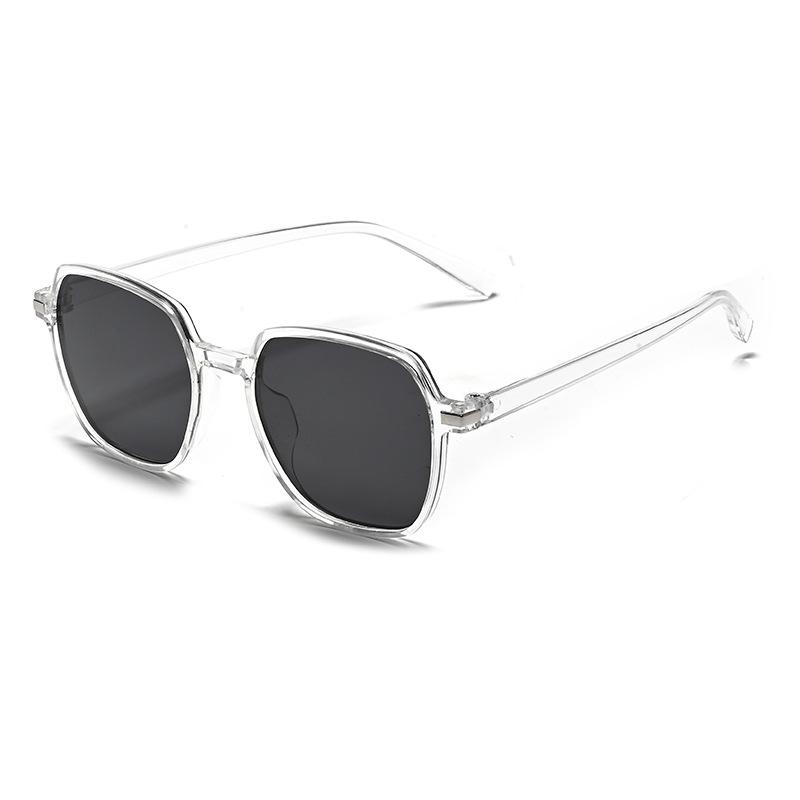 New European and American square large-frame sunglasses, women's sunscreen sunglasses, men's fashion UV-proof glasses