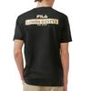 FILA Comfortable Versatile Soft Skin-Friendly Short Sleeve T-Shirt Men Tops Black F11M018108F-BK