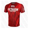 Sommer Fans Achteckig X RFA Fightwear Herren 3D-Druck Atmungsaktiv Schnelltrocknend Motorrad Sport Fitness Kurzarm T-Shirt