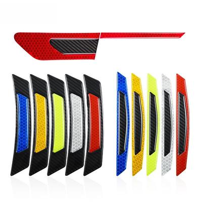 Reflective Carbon Fiber Wheel & Door Stickers - Creative Car Side Decals