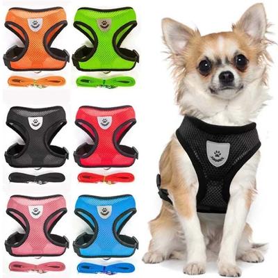 Quality Small Dog Cat Puppy Harness+Lead Pet Mesh Vest Reflective Adjustable